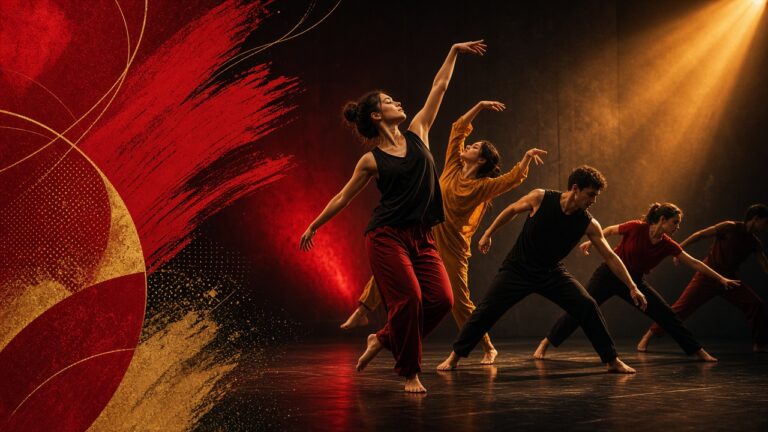 Festiwal Tańca Rudolf – świąteczny konkurs taneczny, tancerze na scenie, Grupa Festiwale